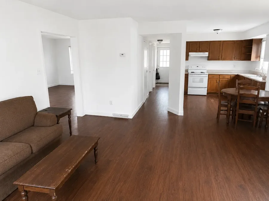 Living and kitchen area after interior painting in Wasaga Beach